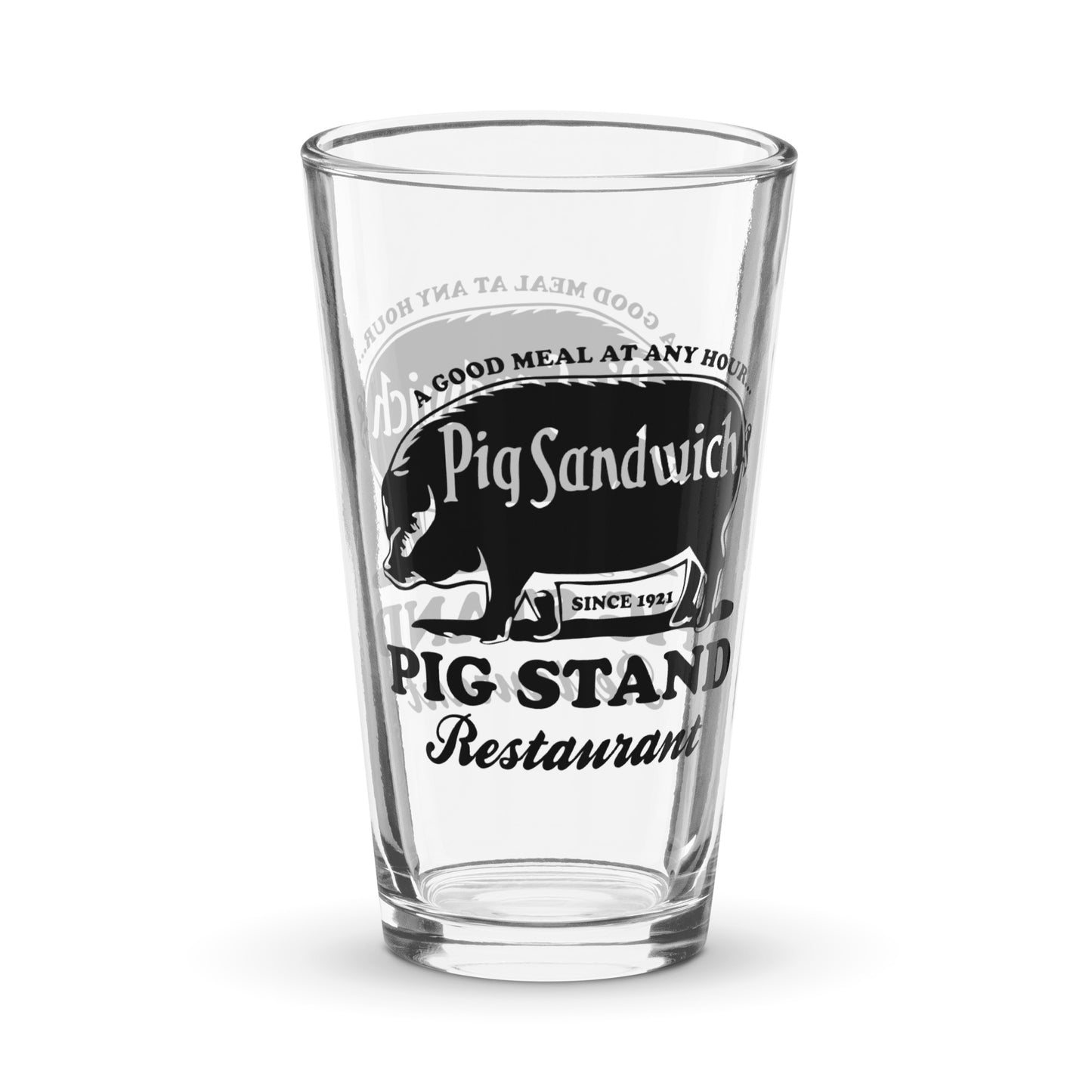 Pig Stand Shaker Pint Glass
