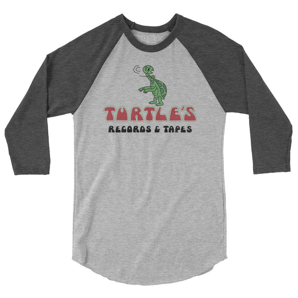 Turtles Records & Tapes Baseball Tee