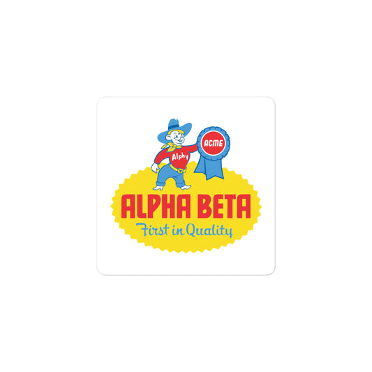 Alpha Beta Sticker